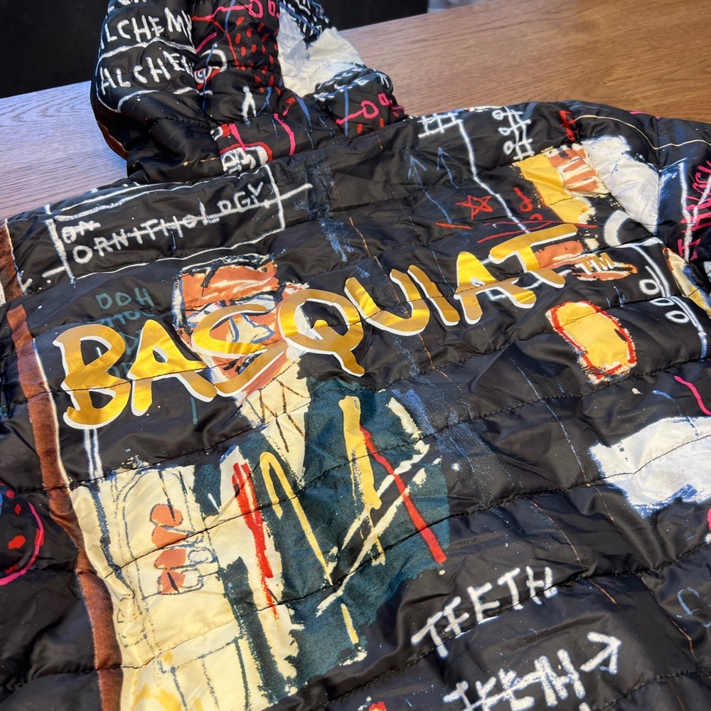 Members Only x Jean-Michel Basquiat | Hooded Puffer Jacket | Graffiti New York